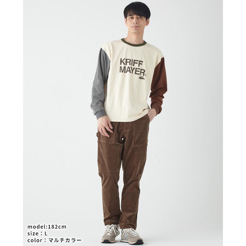 クリフメイヤー KRIFF MAYER メンズ ユニセックス 長袖 Tシャツ ブランドロゴ 微起毛 ストレッチ アメカジ アウトドア もちのびロゴプリントロンT | KRIFF MAYER | 10