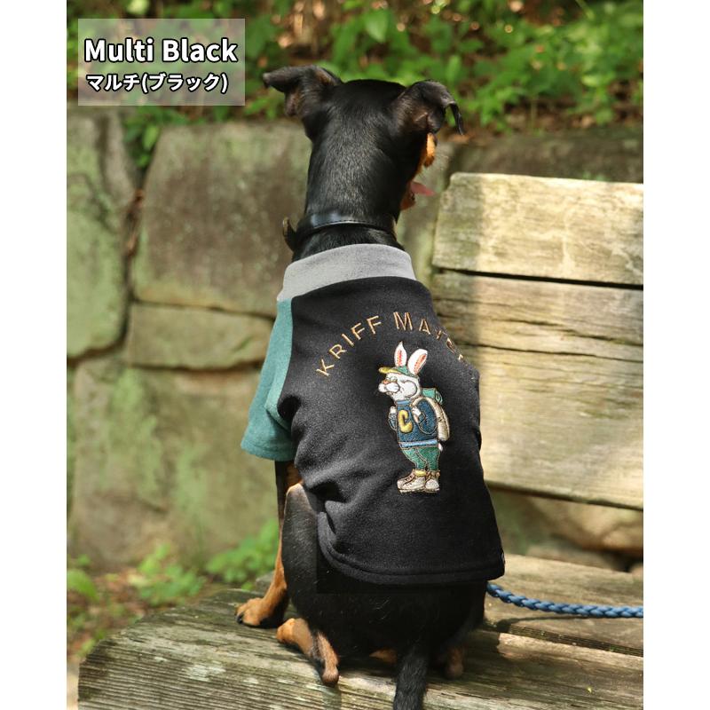 クリフメイヤードッグ KRIFF MAYER DOG 長袖 Tシャツ ロゴ ドッグ お揃い 犬服 ストレッチ 暖かい ペアルック 伸縮性 刺繍 インナー 小型犬 もちのび T ラビット | KRIFF MAYER | 21