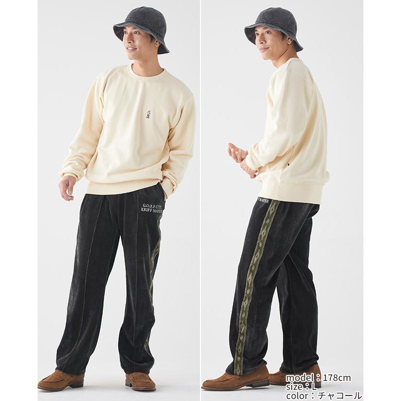 クリフメイヤー KRIFF MAYER メンズ ユニセックス ロングパンツ フリース 暖かい セットアップ 秋 冬 ボンディング ベロア トラック パンツ | KRIFF MAYER | 13