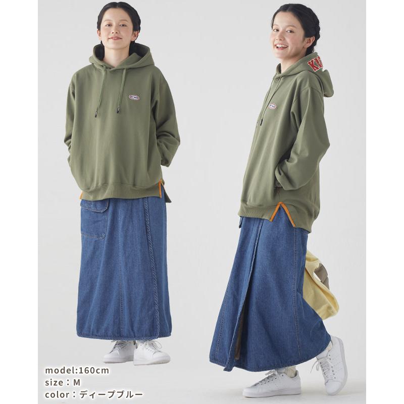クリフメイヤー レディース KRIFF MAYER LADYS ボトムス ロングスカート スカート ブランケット フリース 綿100 アウトドア 防寒 2WAY 裏ボア デニム 巻スカート | KRIFF MAYER Lady's Collection | 16