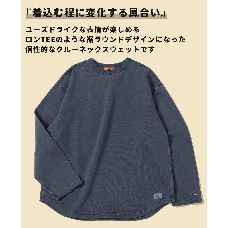 クリフメイヤー KRIFF MAYER メンズ ユニセックス 長袖 スウェット 裏起毛 裏微起毛 古着風 綿 コットン100 アメカジ ヘビーウェイト ピグメントラフクルー | KRIFF MAYER | 14