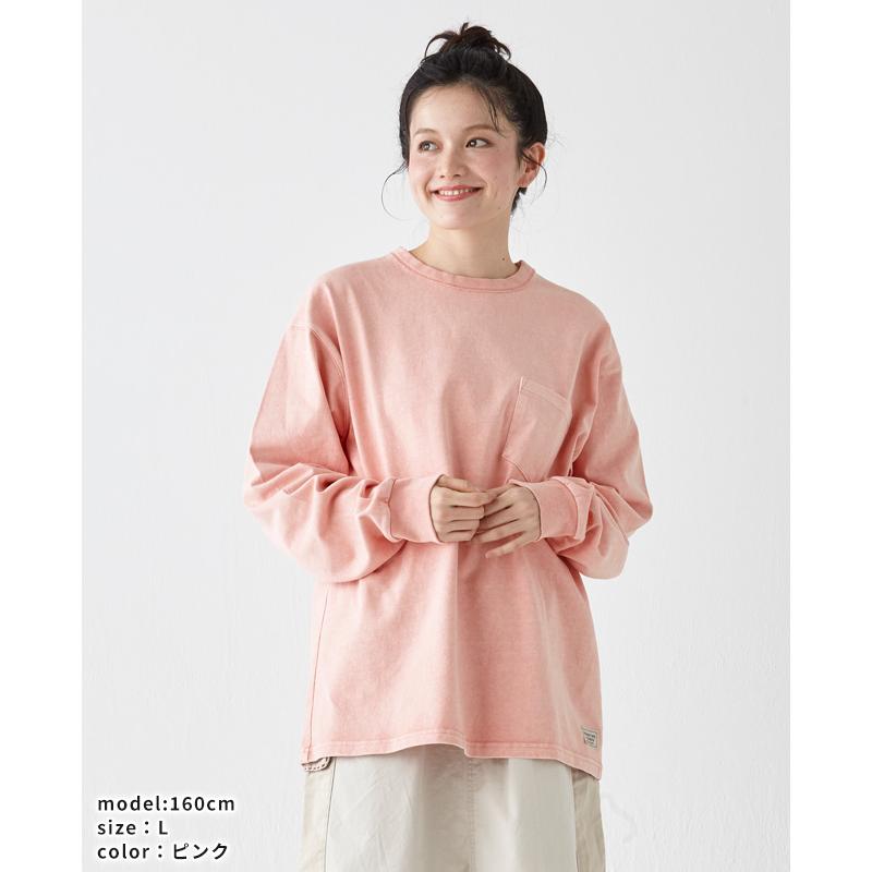 クリフメイヤー KRIFF MAYER メンズ ユニセックス 長袖 Tシャツ カットソー クルーネック 袖リブ 胸ポケ 無地 アメカジ 秋 春 ヘビーOZピグメントロンT | KRIFF MAYER | 13