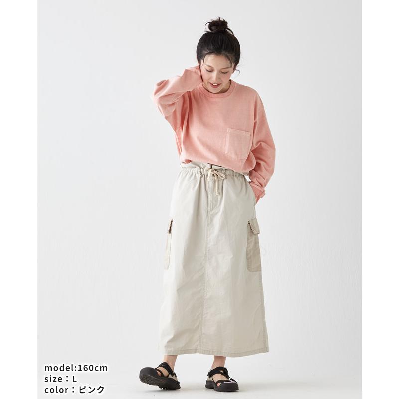 クリフメイヤー KRIFF MAYER メンズ ユニセックス 長袖 Tシャツ カットソー クルーネック 袖リブ 胸ポケ 無地 アメカジ 秋 春 ヘビーOZピグメントロンT | KRIFF MAYER | 14