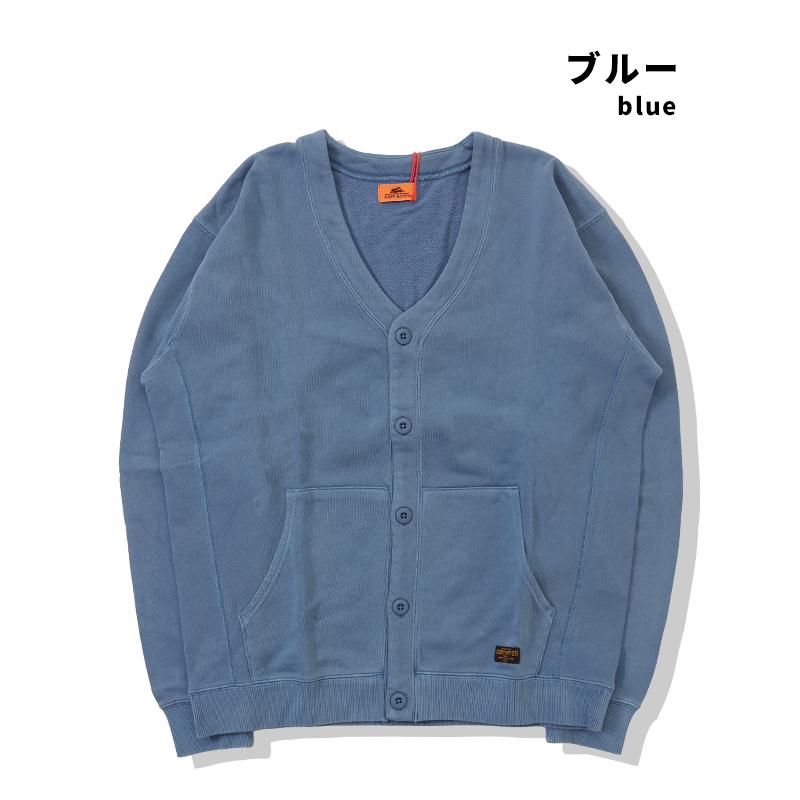クリフメイヤー KRIFF MAYER メンズ ユニセックス ストレッチ 長袖 羽織り ヴィンテージ風 古着風 2025SS ピグメント ミニ 裏毛 カーディガン | KRIFF MAYER | 18