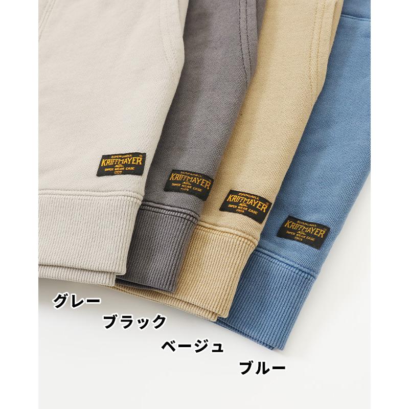 クリフメイヤー KRIFF MAYER メンズ ユニセックス ストレッチ 長袖 羽織り ヴィンテージ風 古着風 2025SS ピグメント ミニ 裏毛 カーディガン | KRIFF MAYER | 20