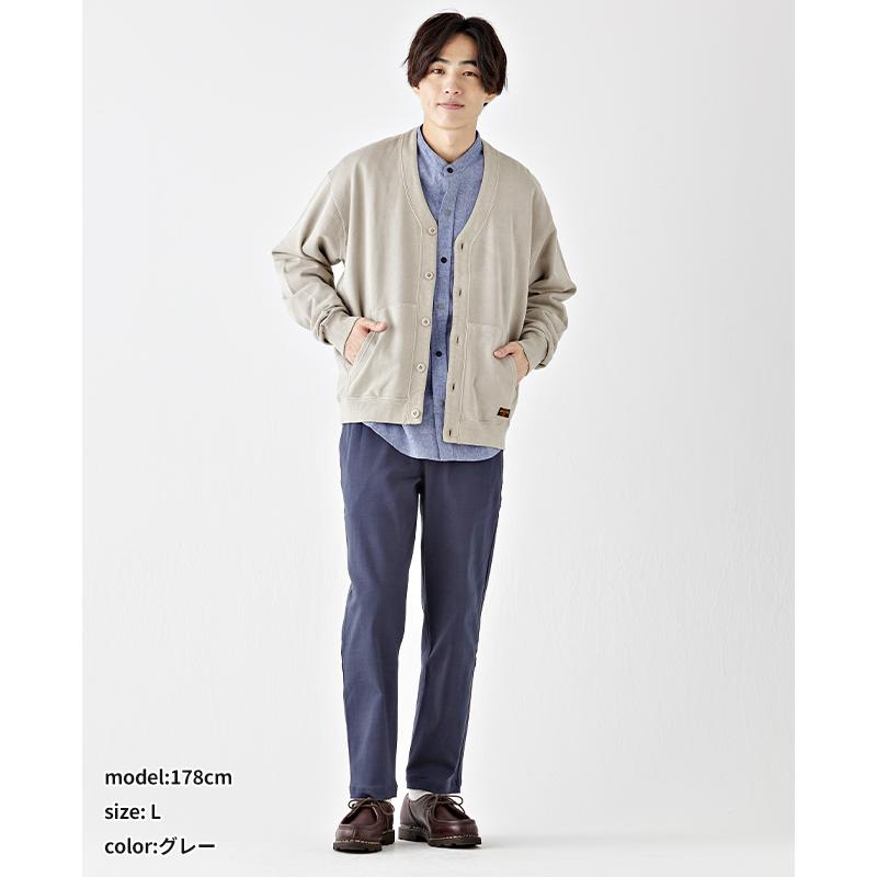 クリフメイヤー KRIFF MAYER メンズ ユニセックス ストレッチ 長袖 羽織り ヴィンテージ風 古着風 2025SS ピグメント ミニ 裏毛 カーディガン | KRIFF MAYER | 10