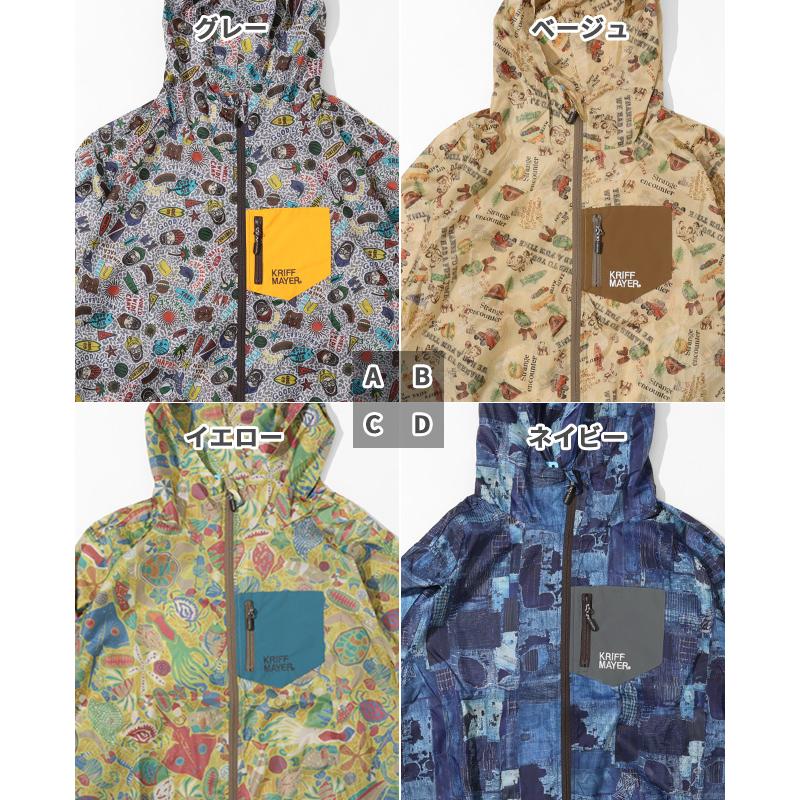 クリフメイヤー KRIFF MAYER メンズ アウター ユニセックス 長袖 マンパ 軽アウター お揃い アメカジ アウトドア 防汚 ヒッピー 撥水 総柄 フード ジャケット | KRIFF MAYER | 23