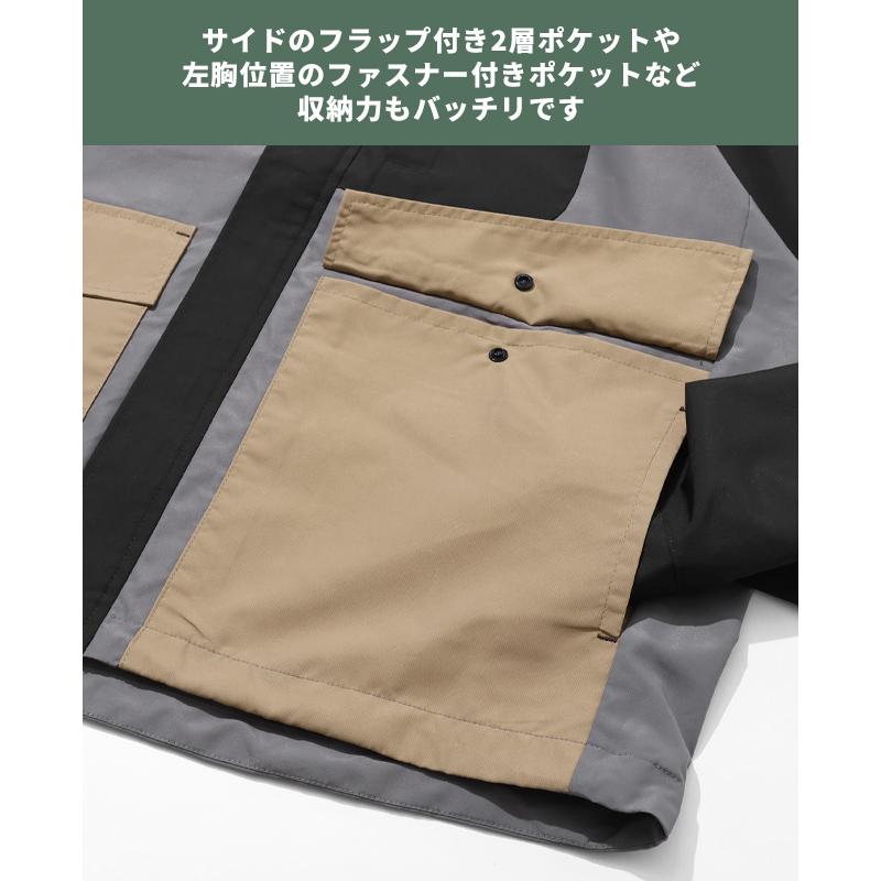 クリフメイヤー KRIFF MAYER メンズ ユニセックス アウター マウンテンパーカー 撥水 防汚 静電気防止 羽織り アメカジ 花粉ドロップフードジャケット | KRIFF MAYER | 17