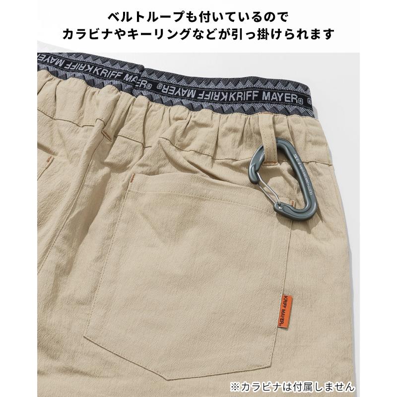 クリフメイヤー KRIFF MAYER メンズ ボトムス 7分丈 半端丈 ショートパンツ ステテコパンツ ウエストゴム 無地 接触冷感 LOHATECO ロハテコクロップドパンツ | KRIFF MAYER | 25