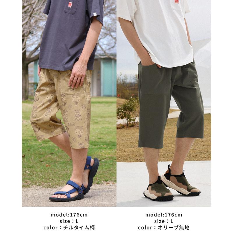 クリフメイヤー KRIFF MAYER メンズ ボトムス 7分丈 半端丈 ショートパンツ ステテコパンツ ウエストゴム 無地 接触冷感 LOHATECO ロハテコクロップドパンツ | KRIFF MAYER | 15