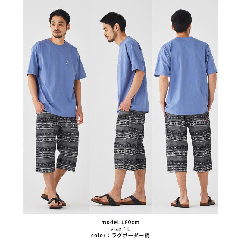 クリフメイヤー KRIFF MAYER メンズ ボトムス 7分丈 半端丈 ショートパンツ ステテコパンツ ウエストゴム 無地 接触冷感 LOHATECO ロハテコクロップドパンツ | KRIFF MAYER | 18