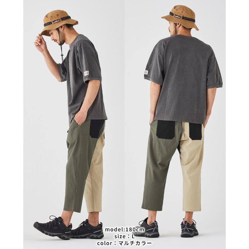 クリフメイヤー KRIFF MAYER メンズ ボトムス 7分丈 半端丈 膝下 ひざ下 クライミングパンツ ウエストゴム 無地 スズシゲクライミングクロップドパンツ | KRIFF MAYER | 16