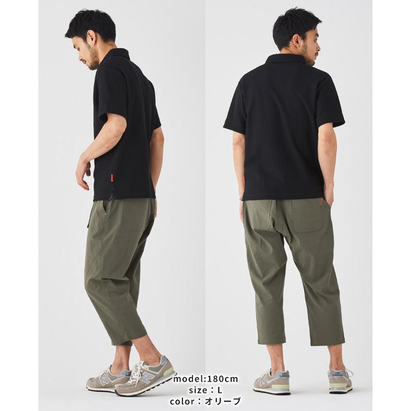 クリフメイヤー KRIFF MAYER メンズ ボトムス 7分丈 半端丈 膝下 ひざ下 クライミングパンツ ウエストゴム 無地 スズシゲクライミングクロップドパンツ | KRIFF MAYER | 11