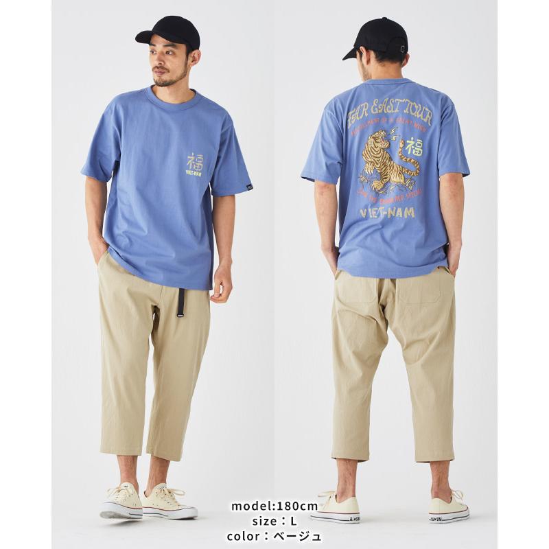 クリフメイヤー KRIFF MAYER メンズ ボトムス 7分丈 半端丈 膝下 ひざ下 クライミングパンツ ウエストゴム 無地 スズシゲクライミングクロップドパンツ | KRIFF MAYER | 13