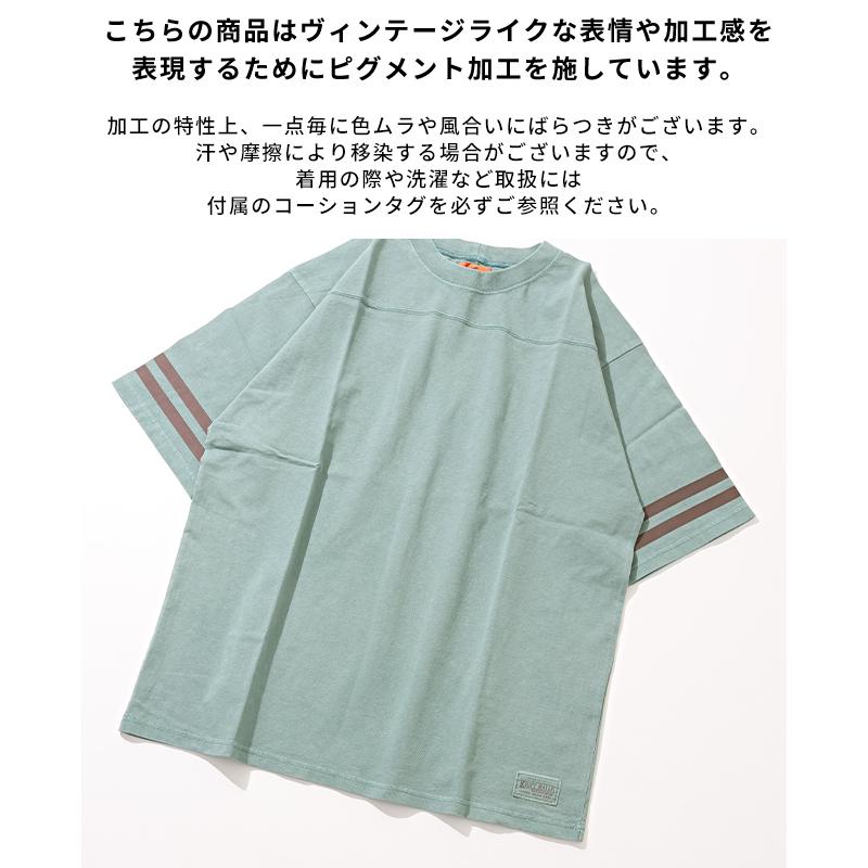 クリフメイヤー KRIFF MAYER メンズ ユニセックス 半袖 Tシャツ 綿100 2025SS ピグメント フットボール T | KRIFF MAYER | 21
