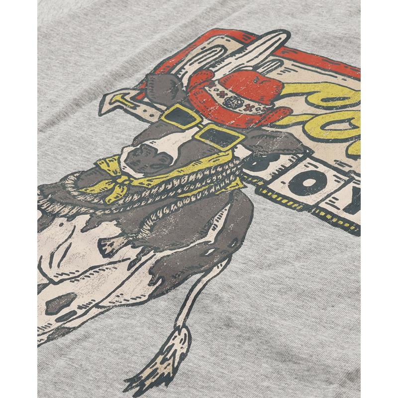 クリフメイヤー KRIFF MAYER メンズ ユニセックス 半袖 Tシャツ バックプリント アニマル 汗染み防止 撥水防汚 カジュアル アメカジ ウェットプロテクト T 牛 | KRIFF MAYER | 13