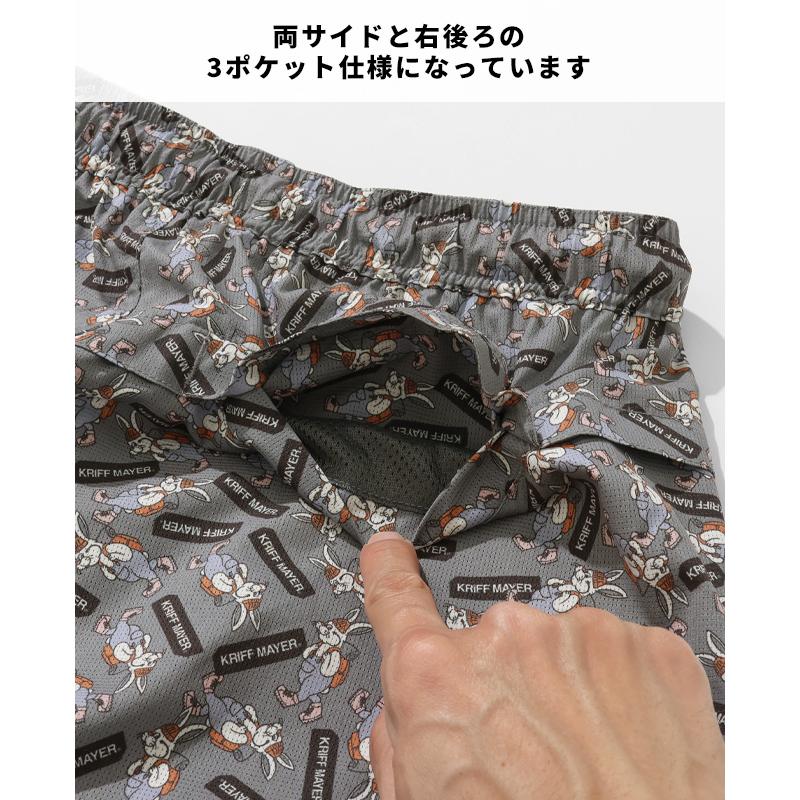 クリフメイヤー KRIFF MAYER メンズ レディース ユニセックス ボトムス ショートパンツ 短パン 膝上丈 総柄 ストレッチ かるさらエアーエンジョイショーツ | KRIFF MAYER | 18