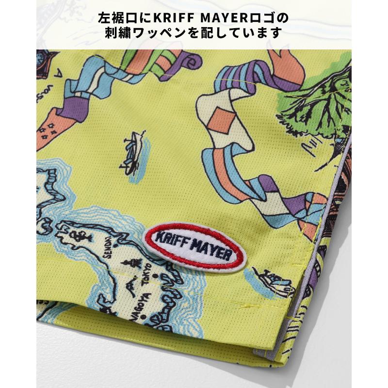 クリフメイヤー KRIFF MAYER メンズ レディース ユニセックス ボトムス ショートパンツ 短パン 膝上丈 総柄 ストレッチ かるさらエアーエンジョイショーツ | KRIFF MAYER | 19