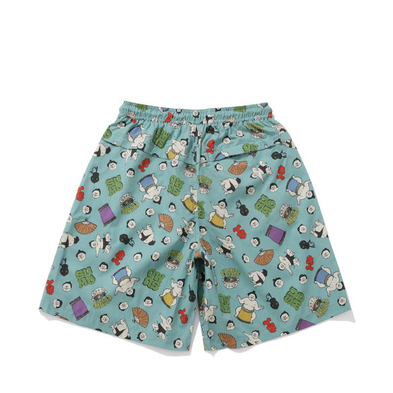 クリフメイヤー KRIFF MAYER メンズ レディース ユニセックス ボトムス ショートパンツ 短パン 膝上丈 総柄 ストレッチ かるさらエアーエンジョイショーツ | KRIFF MAYER | 20