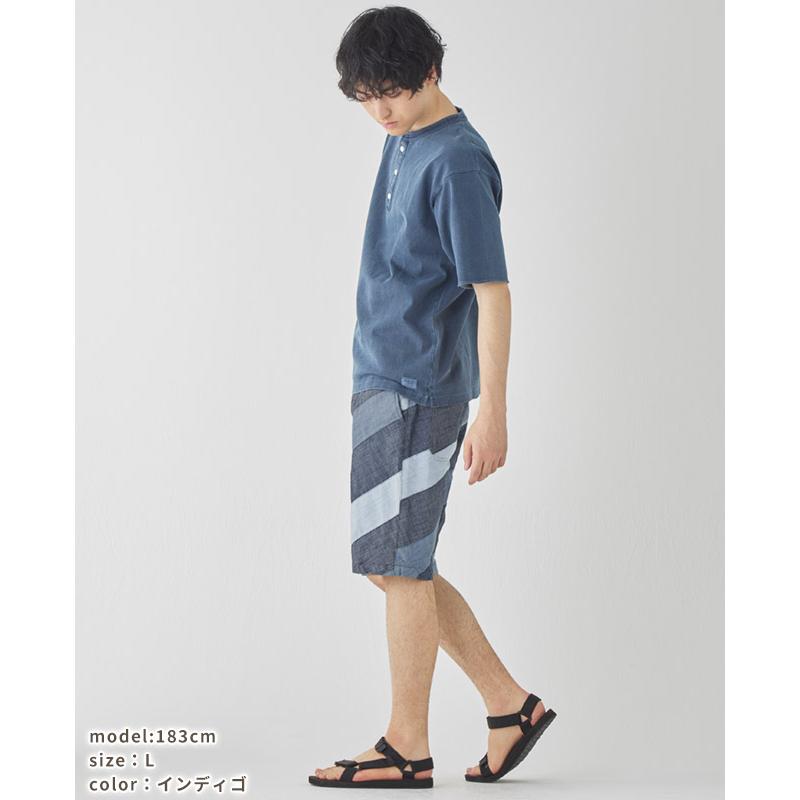 クリフメイヤー KRIFF MAYER メンズ ボトムス ショートパンツ 短パン イージーパンツ ハーフ 膝丈 コットン100% ウエストゴム デニム パッチワーク ショーツ | KRIFF MAYER | 12