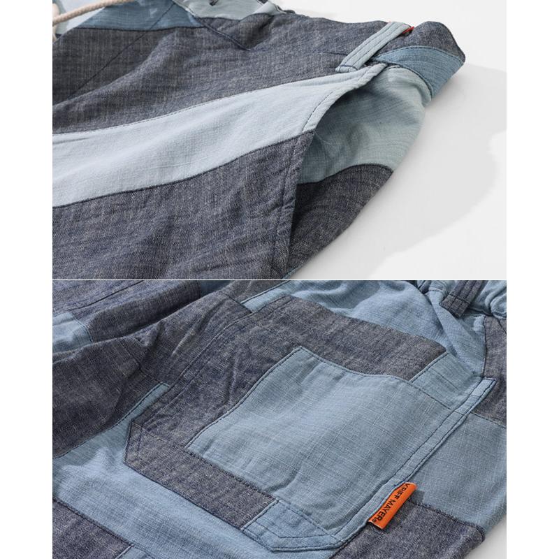 クリフメイヤー KRIFF MAYER メンズ ボトムス ショートパンツ 短パン イージーパンツ ハーフ 膝丈 コットン100% ウエストゴム デニム パッチワーク ショーツ | KRIFF MAYER | 15