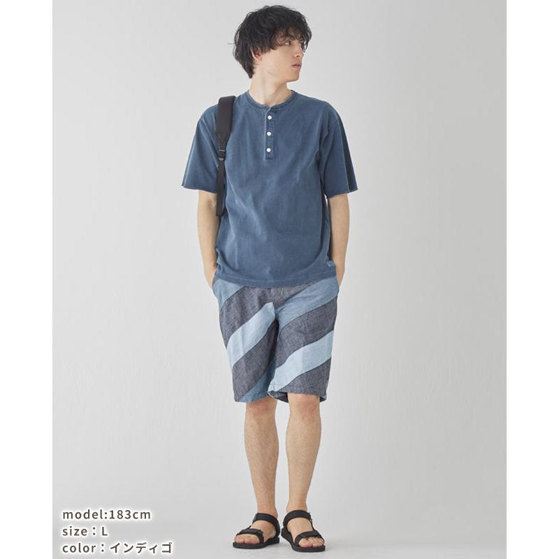 クリフメイヤー KRIFF MAYER メンズ ボトムス ショートパンツ 短パン イージーパンツ ハーフ 膝丈 コットン100% ウエストゴム デニム パッチワーク ショーツ | KRIFF MAYER | 11