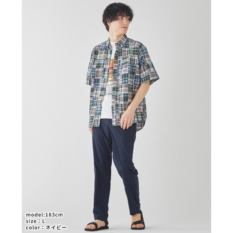 クリフメイヤー KRIFF MAYER メンズ ボトムス ロングパンツ イージーパンツ テーパード 軽い 涼しい ストレッチ 無地 夏 秋 SORONAサラノビジャスト丈パンツ | KRIFF MAYER | 08