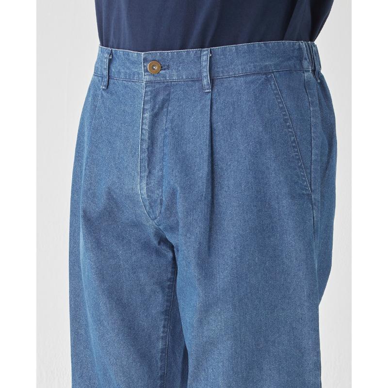 クリフメイヤー KRIFF MAYER メンズ ボトムス ロングパンツ イージーパンツ スラックス型 涼しい ストレッチ ウエストゴム 夏 秋 接触冷感デニムタックパンツ | KRIFF MAYER | 08