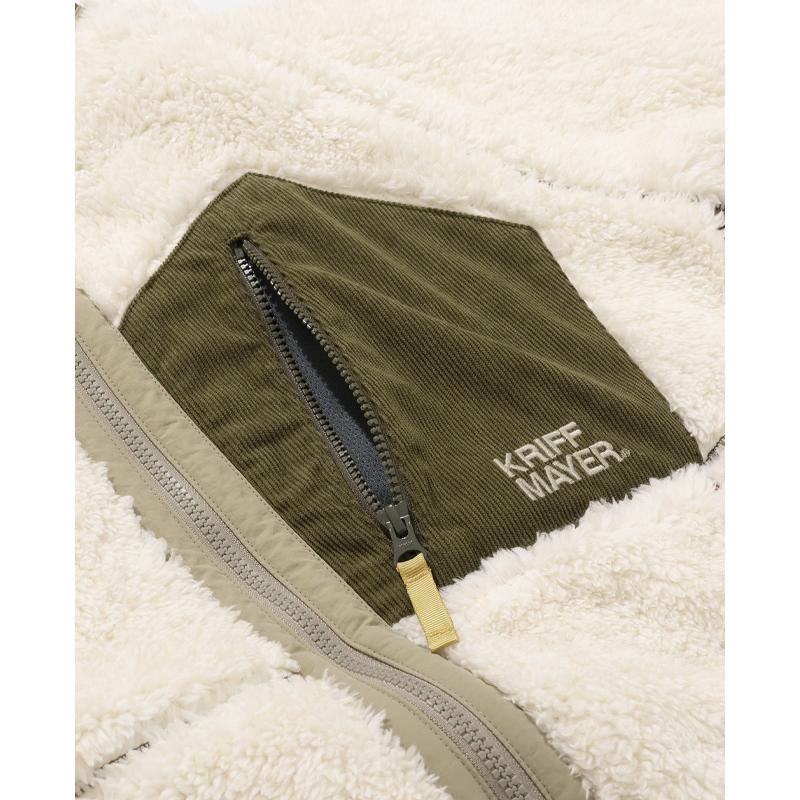 クリフメイヤー KRIFF MAYER メンズ ユニセックス アウター ボアフリース 暖かい 裏地付き おしゃれ アウトドア キャンプ 秋 冬 シャギーボアジャケット | KRIFF MAYER | 19