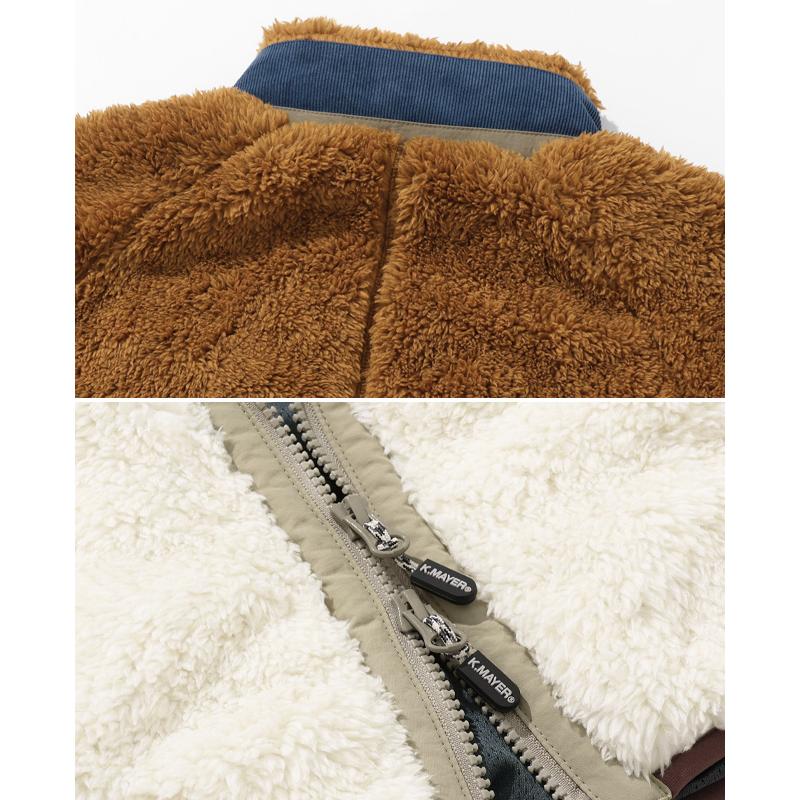 クリフメイヤー KRIFF MAYER メンズ ユニセックス アウター ボアフリース 暖かい 裏地付き おしゃれ アウトドア キャンプ 秋 冬 シャギーボアジャケット | KRIFF MAYER | 25