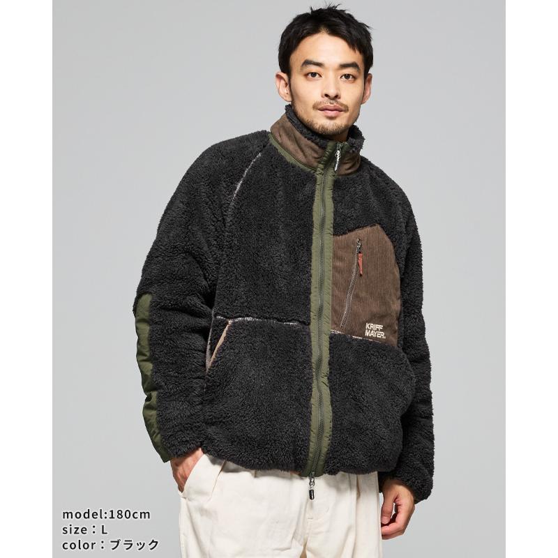 クリフメイヤー KRIFF MAYER メンズ ユニセックス アウター ボアフリース 暖かい 裏地付き おしゃれ アウトドア キャンプ 秋 冬 シャギーボアジャケット | KRIFF MAYER | 10