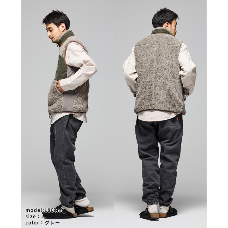 クリフメイヤー KRIFF MAYER メンズ ユニセックス ベスト アウター ボアフリース ハイネック スタンドネック アウトドア 防寒 秋 冬 シャギーボアベスト | KRIFF MAYER | 14