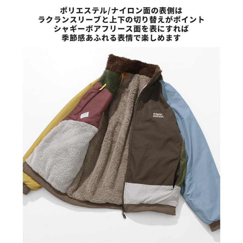 クリフメイヤー KRIFF MAYER メンズ ユニセックス アウター リバーシブル スタンドネック ボアフリース マルチ アウトドア 秋 冬 ひっくりスタンドジャケット | KRIFF MAYER | 17