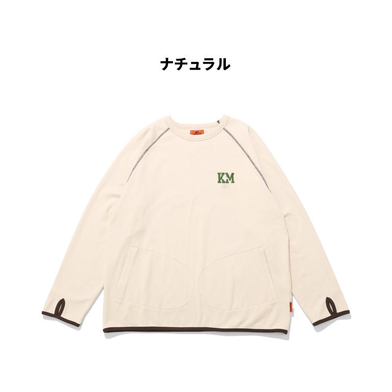 クリフメイヤー KRIFF MAYER メンズ ユニセックス 長袖 Tシャツ ラグランスリーブ クルーネック インナー ワンポイント ロゴ 刺繍 秋 春 もちのびデザインロンT | KRIFF MAYER | 16