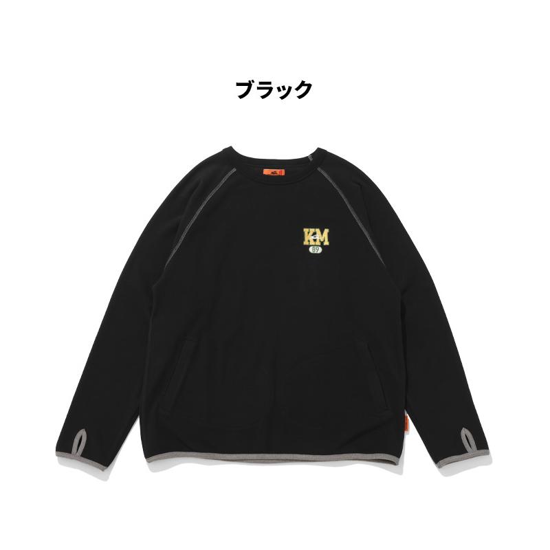 クリフメイヤー KRIFF MAYER メンズ ユニセックス 長袖 Tシャツ ラグランスリーブ クルーネック インナー ワンポイント ロゴ 刺繍 秋 春 もちのびデザインロンT | KRIFF MAYER | 18