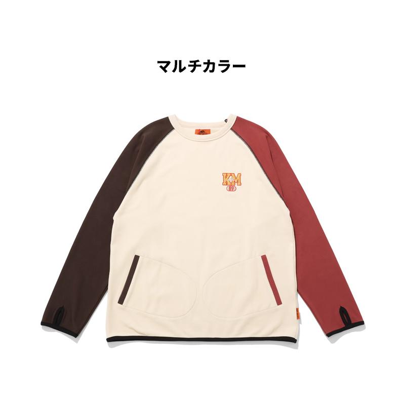 クリフメイヤー KRIFF MAYER メンズ ユニセックス 長袖 Tシャツ ラグランスリーブ クルーネック インナー ワンポイント ロゴ 刺繍 秋 春 もちのびデザインロンT | KRIFF MAYER | 19