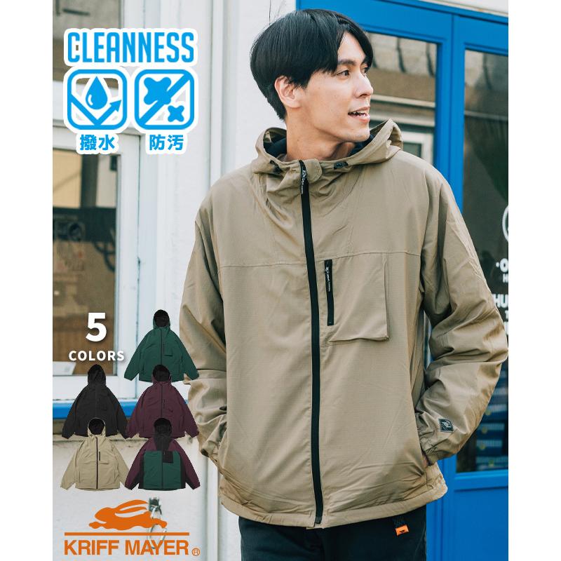 クリフメイヤー KRIFF MAYER メンズ ユニセックス ライトアウター マウンテンパーカー マンパ 撥水 裏フリース 秋 冬 春 アクティブフードジャケット | KRIFF MAYER