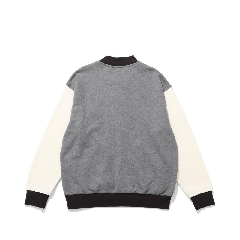 クリフメイヤー KRIFF MAYER メンズ ユニセックス 裏起毛 スタジャン ライトアウター カーディガン 羽織り 前開き 秋 冬 春 ざっくり裏毛刺繍スナップカーデ | KRIFF MAYER | 22