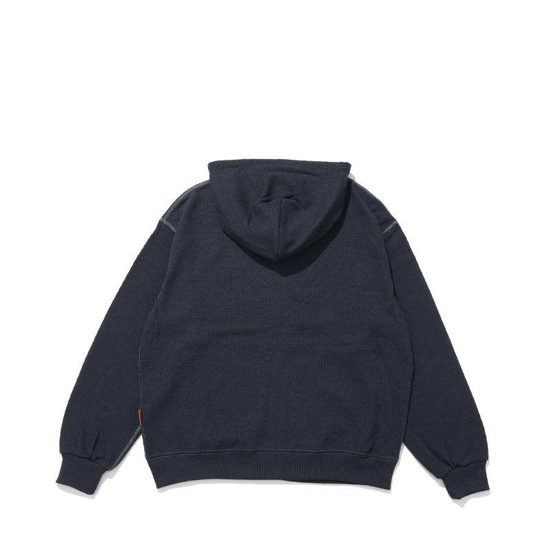 クリフメイヤー KRIFF MAYER メンズ ユニセックス 長袖 フーディー サーマル ワンポイント 刺繍 アメカジ 羽織り 秋 春 ハニカムワッフルジップパーカー | KRIFF MAYER | 19