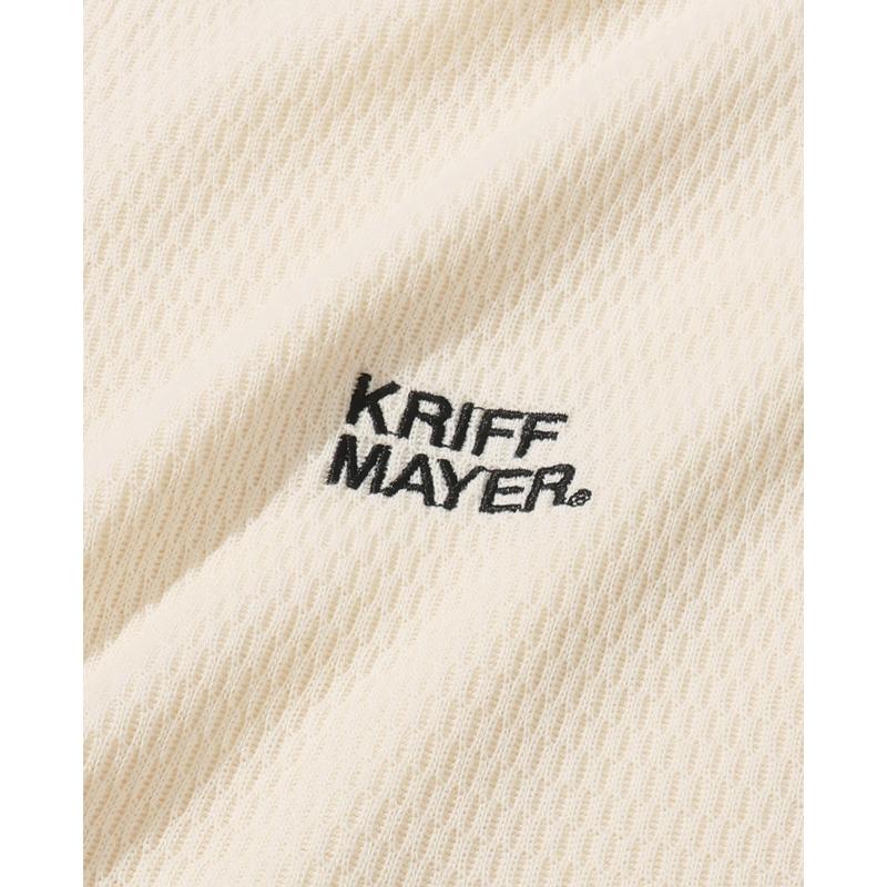 クリフメイヤー KRIFF MAYER メンズ ユニセックス 長袖 フーディー サーマル ワンポイント 刺繍 アメカジ 羽織り 秋 春 ハニカムワッフルジップパーカー | KRIFF MAYER | 13