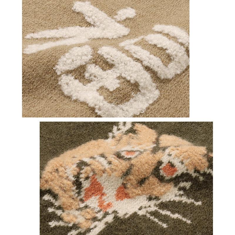 クリフメイヤー KRIFF MAYER メンズ ユニセックス トップス レディース スーベニア 家庭洗濯可 カジュアル アメカジ もちのび ニット カーデ 虎 | KRIFF MAYER | 15