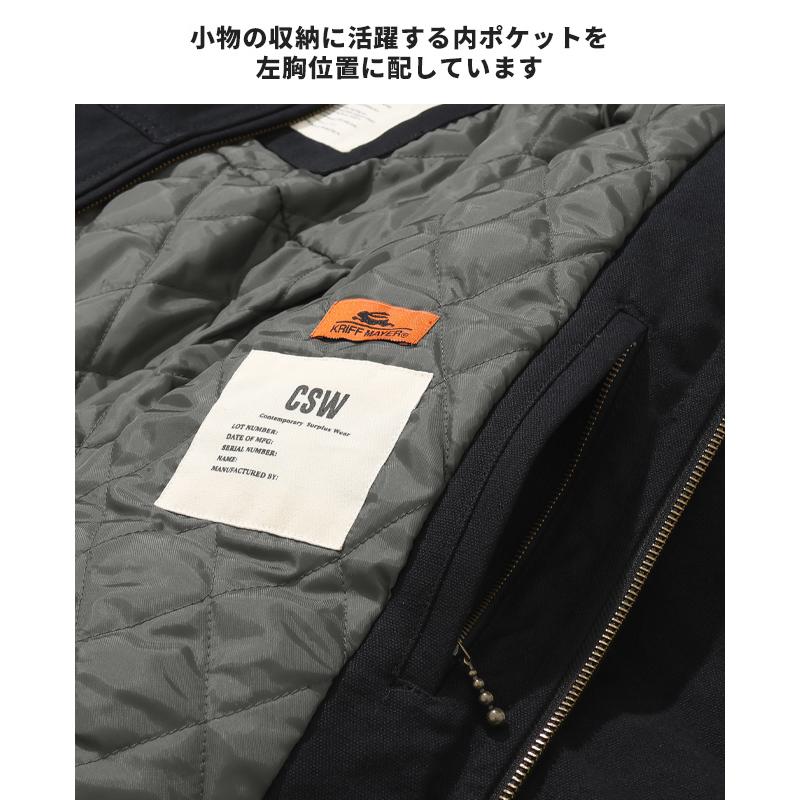 クリフメイヤー KRIFF MAYER メンズ ユニセックス アウター ブルゾン ダックジャケット ハイネック 中綿入り 防寒 秋 冬 ヘビーデューティースタンドジャケット | KRIFF MAYER | 12