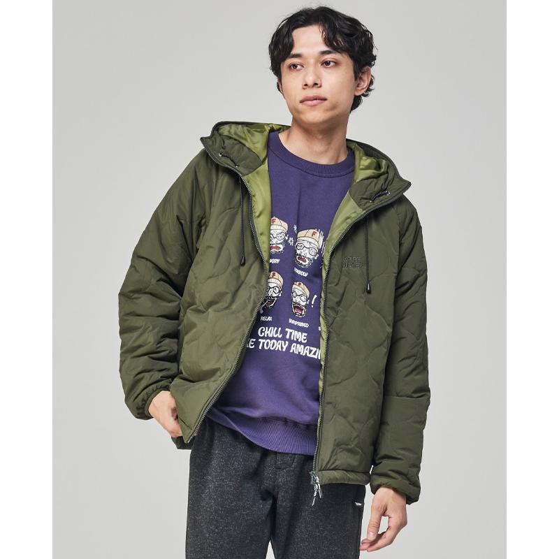 クリフメイヤー KRIFF MAYER メンズ ユニセックス アウター キルト ブルゾン フーディー 中綿入り ミリタリー アメカジ 秋 冬 キルティングフードジャケット | KRIFF MAYER | 04