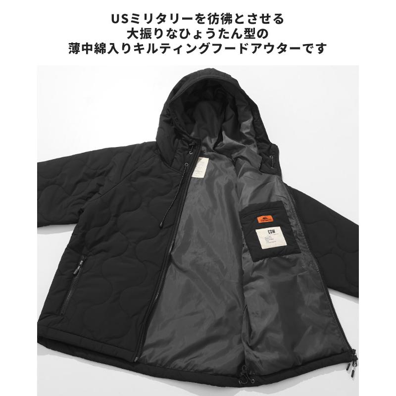クリフメイヤー KRIFF MAYER メンズ ユニセックス アウター キルト ブルゾン フーディー 中綿入り ミリタリー アメカジ 秋 冬 キルティングフードジャケット | KRIFF MAYER | 10