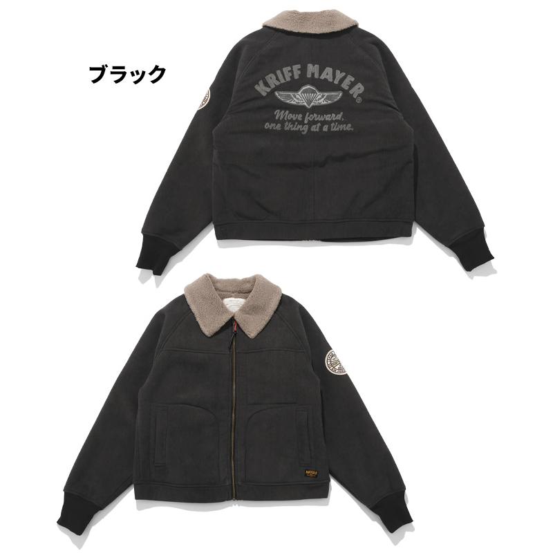 クリフメイヤー KRIFF MAYER メンズ ユニセックス アウター ブルゾン 裏起毛 シープボア 背中刺繍 裏地付き 秋 冬 裏ボアコーデュロイボンバージャケット | KRIFF MAYER | 19