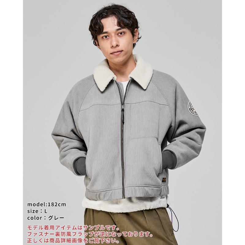 クリフメイヤー KRIFF MAYER メンズ ユニセックス アウター ブルゾン 裏起毛 シープボア 背中刺繍 裏地付き 秋 冬 裏ボアコーデュロイボンバージャケット | KRIFF MAYER | 05