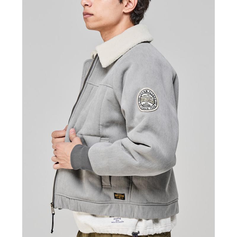 クリフメイヤー KRIFF MAYER メンズ ユニセックス アウター ブルゾン 裏起毛 シープボア 背中刺繍 裏地付き 秋 冬 裏ボアコーデュロイボンバージャケット | KRIFF MAYER | 10