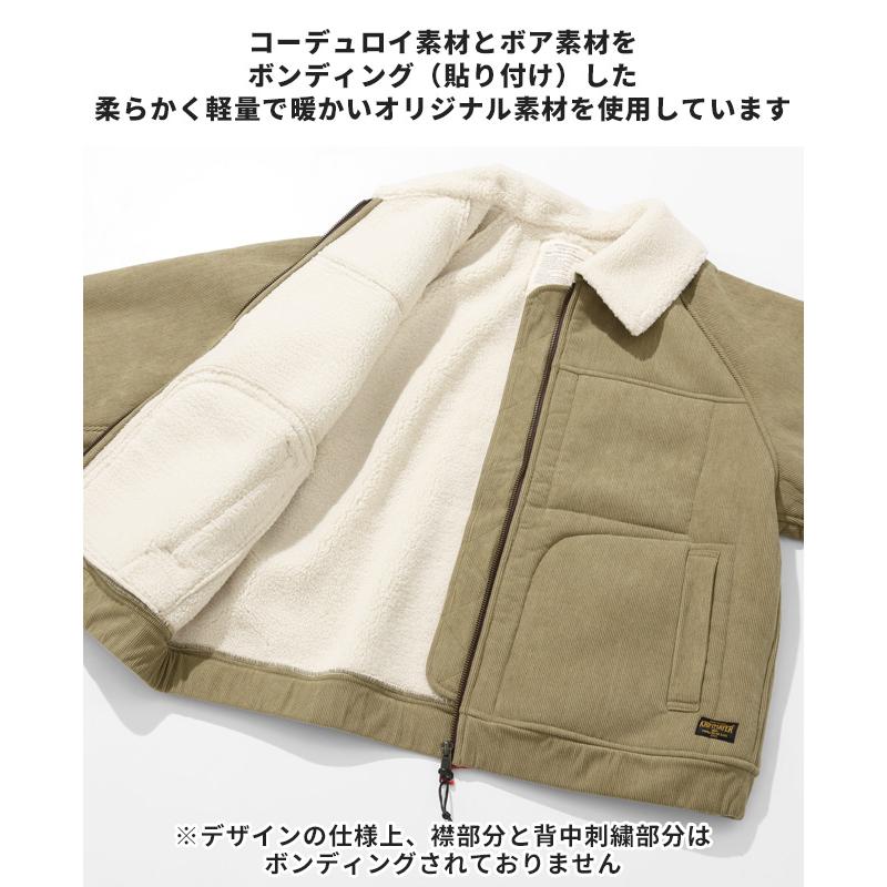 クリフメイヤー KRIFF MAYER メンズ ユニセックス アウター ブルゾン 裏起毛 シープボア 背中刺繍 裏地付き 秋 冬 裏ボアコーデュロイボンバージャケット | KRIFF MAYER | 11