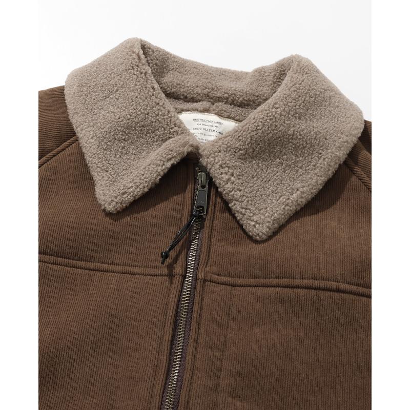 クリフメイヤー KRIFF MAYER メンズ ユニセックス アウター ブルゾン 裏起毛 シープボア 背中刺繍 裏地付き 秋 冬 裏ボアコーデュロイボンバージャケット | KRIFF MAYER | 12