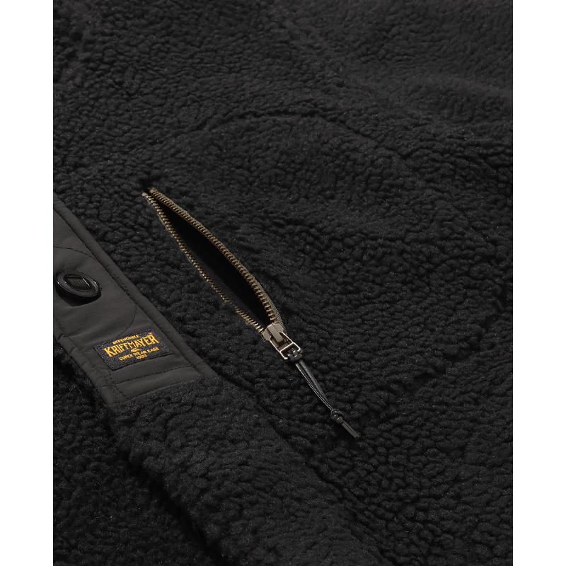 クリフメイヤー KRIFF MAYER メンズ ユニセックス アウター シープボア フード付き フーディー 裏地付き フルジップ 秋 冬 ボアミリタリーフードジャケット | KRIFF MAYER | 13